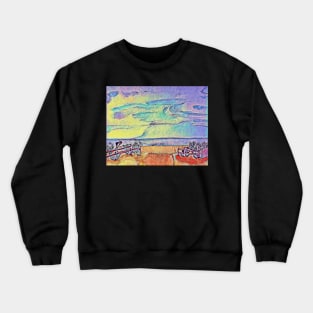 Surrealist sand dunes Crewneck Sweatshirt